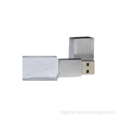 Crystal USB flash drive, 1-16GB, customized customer's logo
